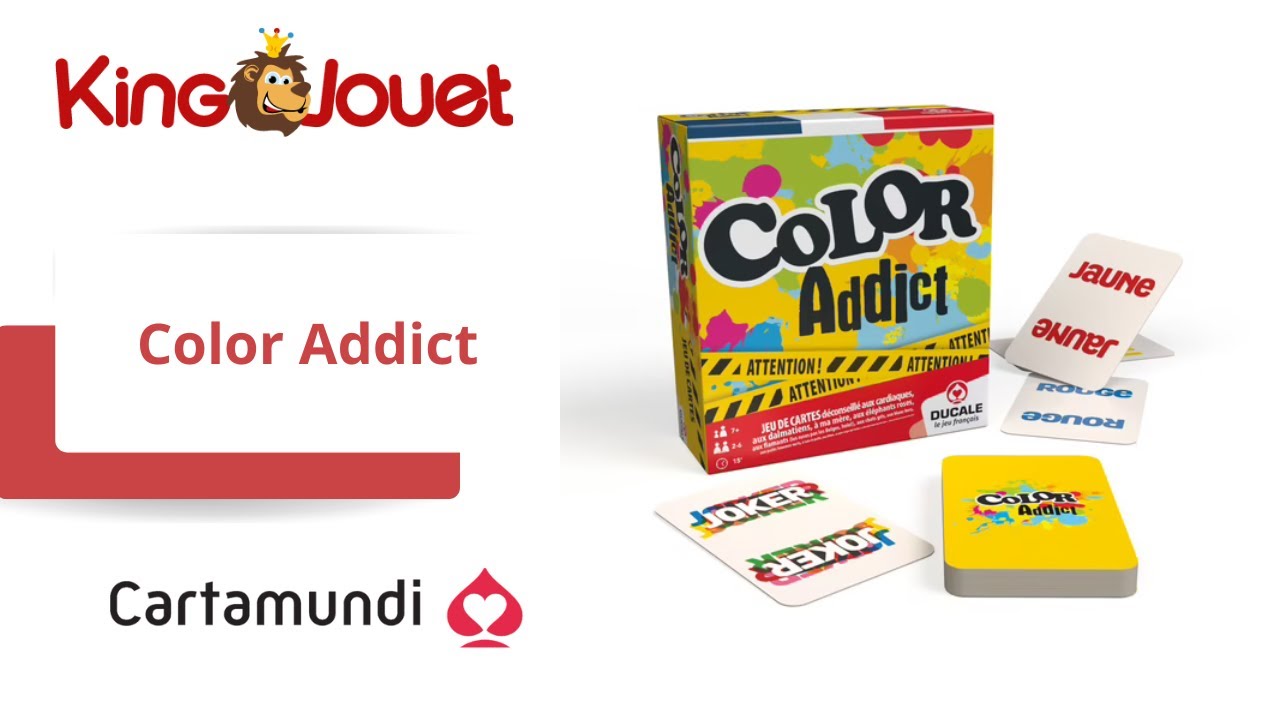 1€86 sur Jeu d'ambiance France Cartes Color addict - Jeux d'ambiance -  Achat & prix