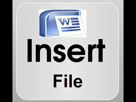 Hướng dẫn chèn 1 file vào trong file word