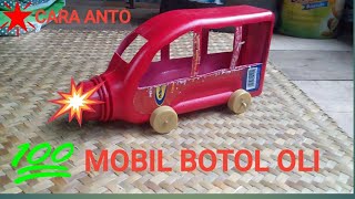 @ cara anto ☆ cara bikin mobil/truk dari botol oli bekas...