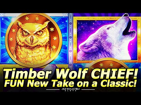 ALL NEW Timber Wolf Chief Slot Machine! Fun Bonuses w @VegasAlbert at Orleans in Las Vegas!