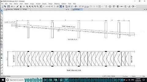 Detailing and Design of RCC Ramp in etabs Tutorial