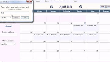 Estimating software for paint contractors - using the scheduler
