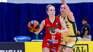 NBL1 action: Norths' Caitlyn Martin vs Inner West/Centre of Excellence