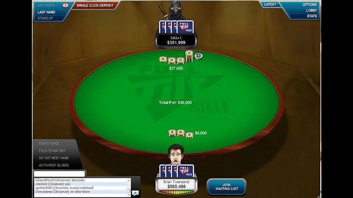 Brian Townsend vs. Isildur1 $$757k Pot!!!