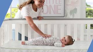 Serta Tranquility Eco Firm 2 Stage Premium Baby Crib Mattress & Toddler Mattress Water