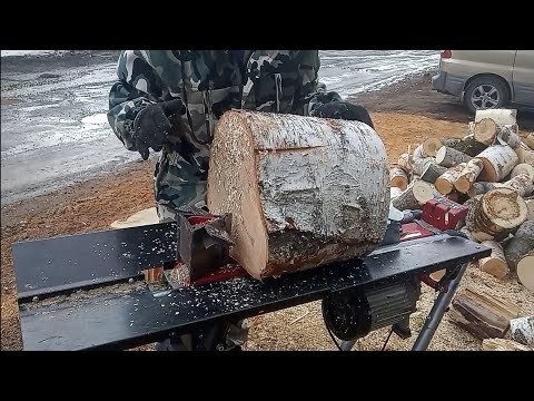 теперь дровокол рубит в четыре раза быстрее