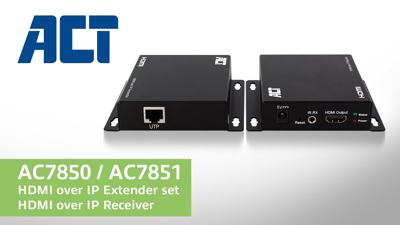 HDMI over IP extender CATx up to 100 meter | ACT