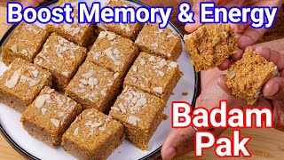 Badam Pak Recipe - Boost Memory & Energy | Almond Pak - 100 Plus Health Benefits