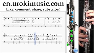 Oboe lessons Ariana Grande - Breathin Sheet Music Tutorial um-ih352