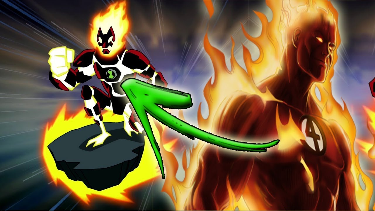 OS PERSONAGENS COM PODERES DE FOGO