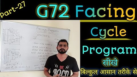 cnc facing cycle || g72 facing cycle || g72 canned cycle