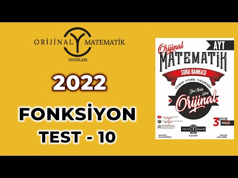 FONKSİYON TEST 10  - 2022 AYT MATEMATİK SORU BANKASI @SonerAkinciMatematik