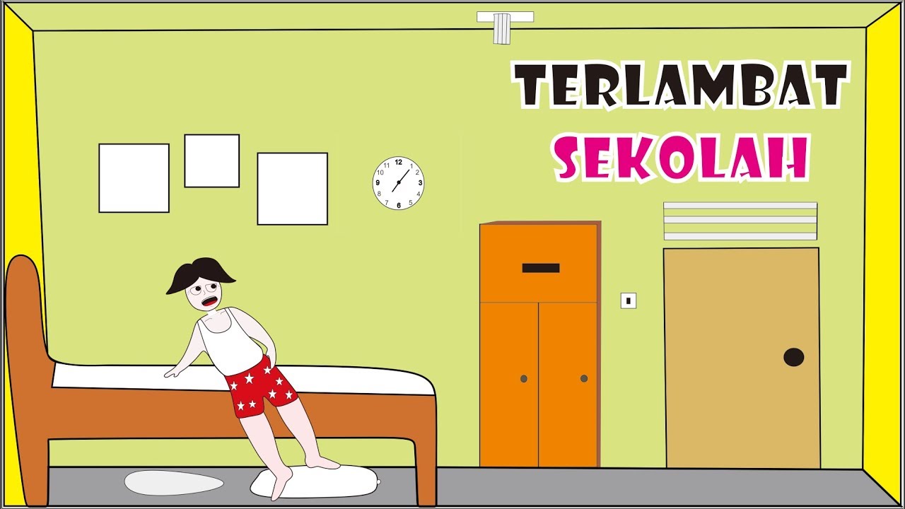 Animasi Lucu Acekk Terlambat Sekolah Part 1 Youtube