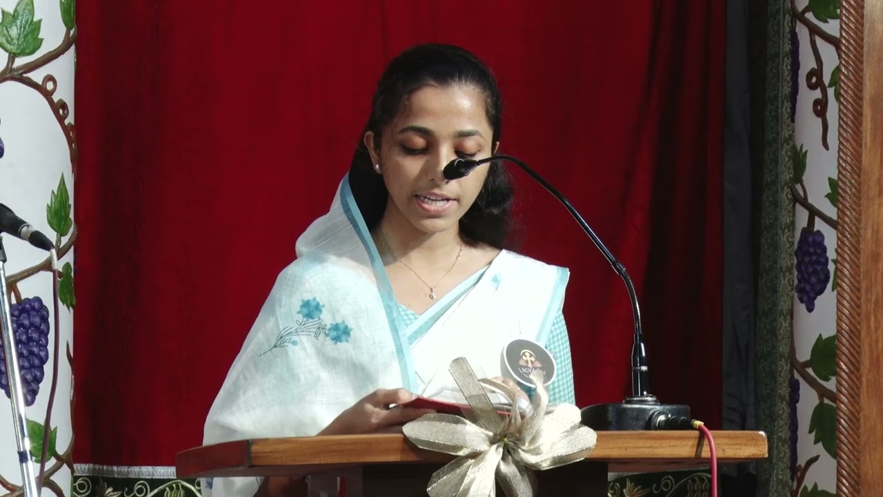 Gospel reading by Miss  Airin Benny