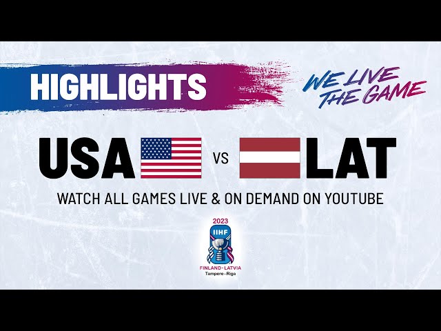 Highlights | USA vs. Latvia | 2023 #IIHFWorlds