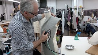 Part 2: How to Prepare a Suit Coat Front Canvas from Raw Materials  Machine Stitch Method