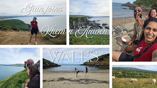 Gian joins Khem n Anwen on hike in Wales