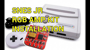 SNES Jr RGB Amp Kit Installation