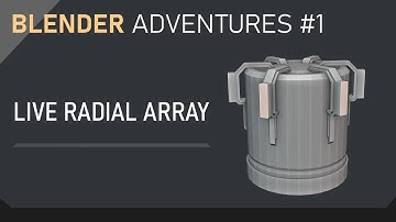 Live Radial Array, the easy way (Blender)