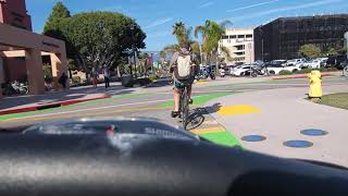 UCSB / From Santa Cruz Residence Hall to University Center, by bike