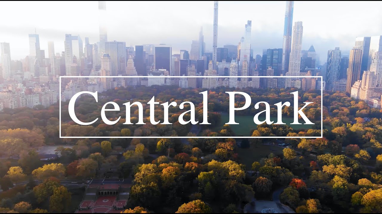 Central Park Peak Fall 5k drone - YouTube