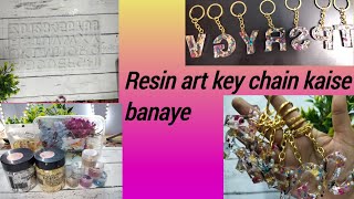 Resin Art key 🗝️ chain kaise banaye,,/ How to make Resin  keychain for beginners..,🥀👍🗝️
