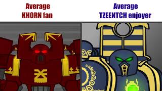 Average KHORN Fan vs Average TZEENTCH Enjoyer (Warhammer 40000 animation)