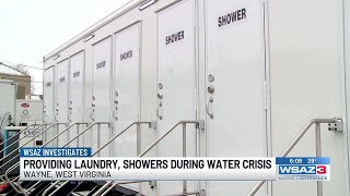 WSAZ Investigates Providing laundry showers during water crisis