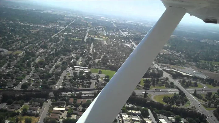 Cessna 182 Landing At Sacramento Executive Airport (KSAC)