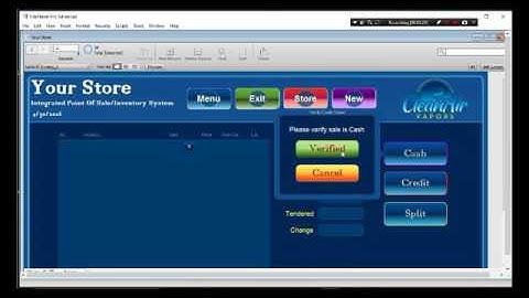 Retail POS system Filemaker 14