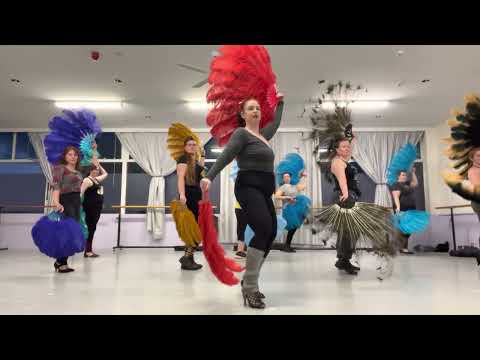 Feather Fan Dancing Class - Technique - Week 4, 2022