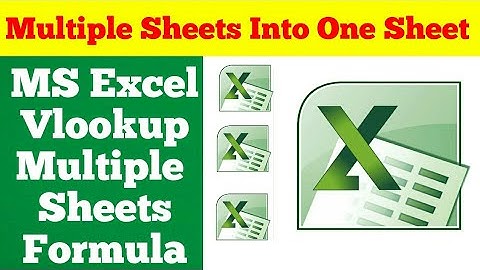 MS Excel Magic Trick Multiple Sheets Into One Sheet