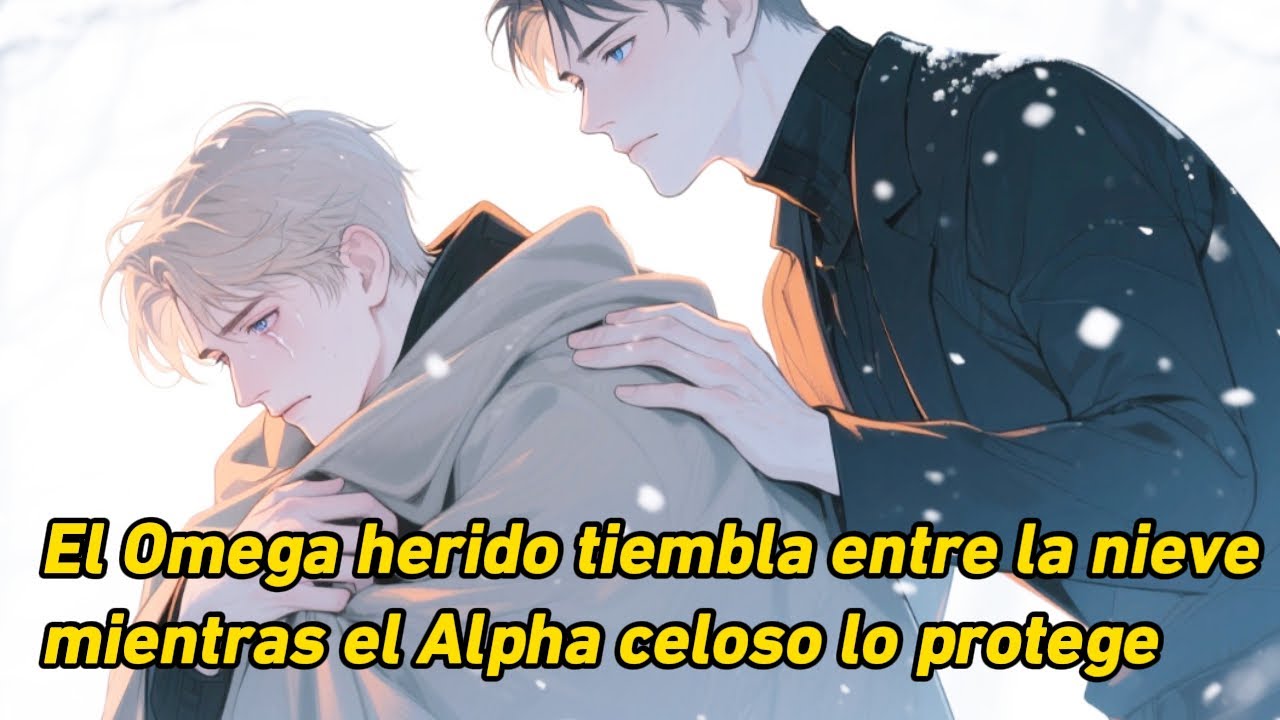 El Omega herido tiembla entre la nieve mientras el Alpha celoso lo protege