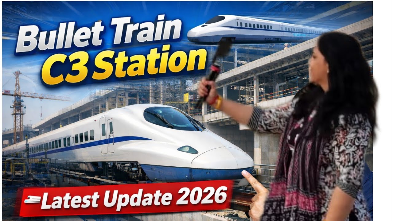 Bullet train package C3 under construction Thane HSR station Near Horizon MHADA 