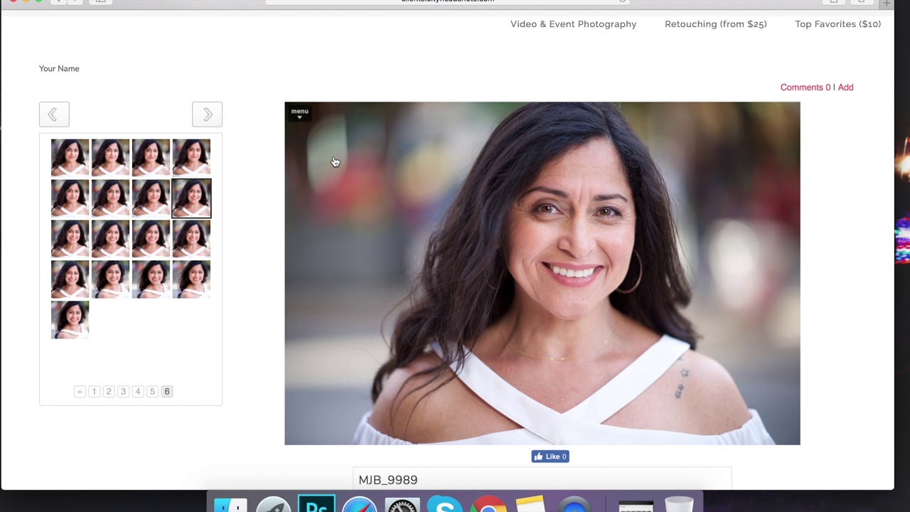 How To Download Different Size Images from Zenfolio