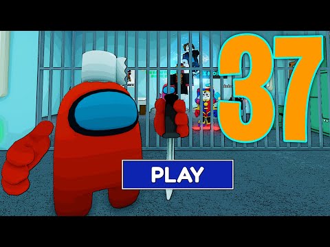 Roblox - Gameplay Walkthrough Part 37 - Among Us Barrys Prison Run Escape Obby - (iOS, Android) @JuniorForGaming