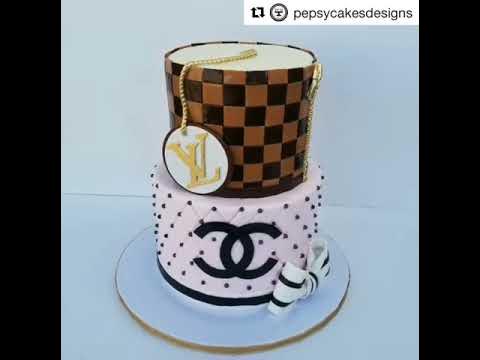 Louis Vuitton Cake, Decorating Cookie, Piping gel, Designer Cake Stencil,  Kuchen Schablone 
