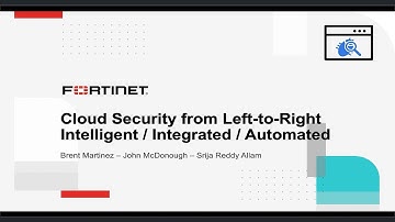 Cloud Security from Left-to-Right Intelligent Integrated Automated | ODFP221