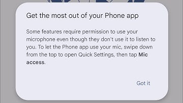 Fix Get the most out of your Phone app Some features require permission to use your microphone 2024