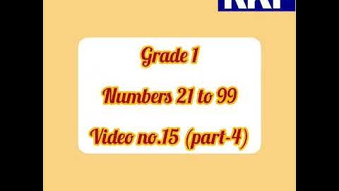 Grade 1 - Math - Numbers 21 to 99  Part 4 - Video no. 15 by Ms. Jinnya
