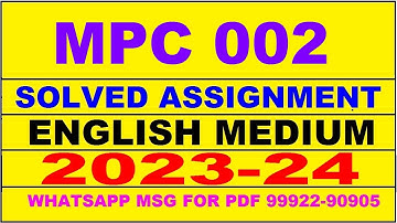 mpc 002 solved assignment 2023-24 | mpc 2 solved assignment in english 2024 | mpc 2 2024