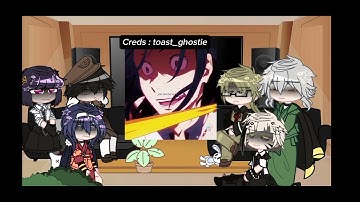 ADA react to Dazai | Angst | Really lazy | Cringe | No thumbnail