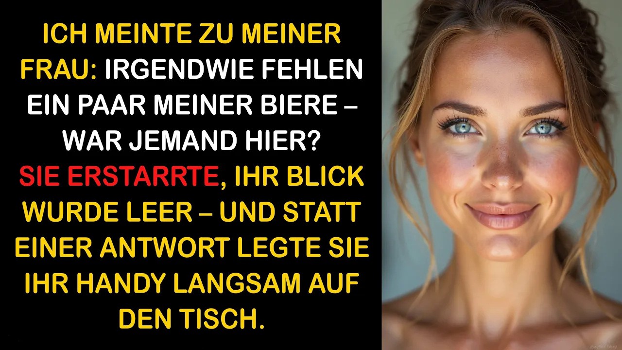 ICH FRAGTE MEINE FRAU, OB BESUCH DA WAR – WEIL MEIN BIER FEHLTE… DANN ENTDECKTE ICH DIE WAHRHEIT