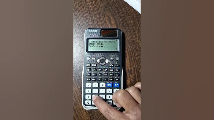 How to check QR code in 991 ex calculator
