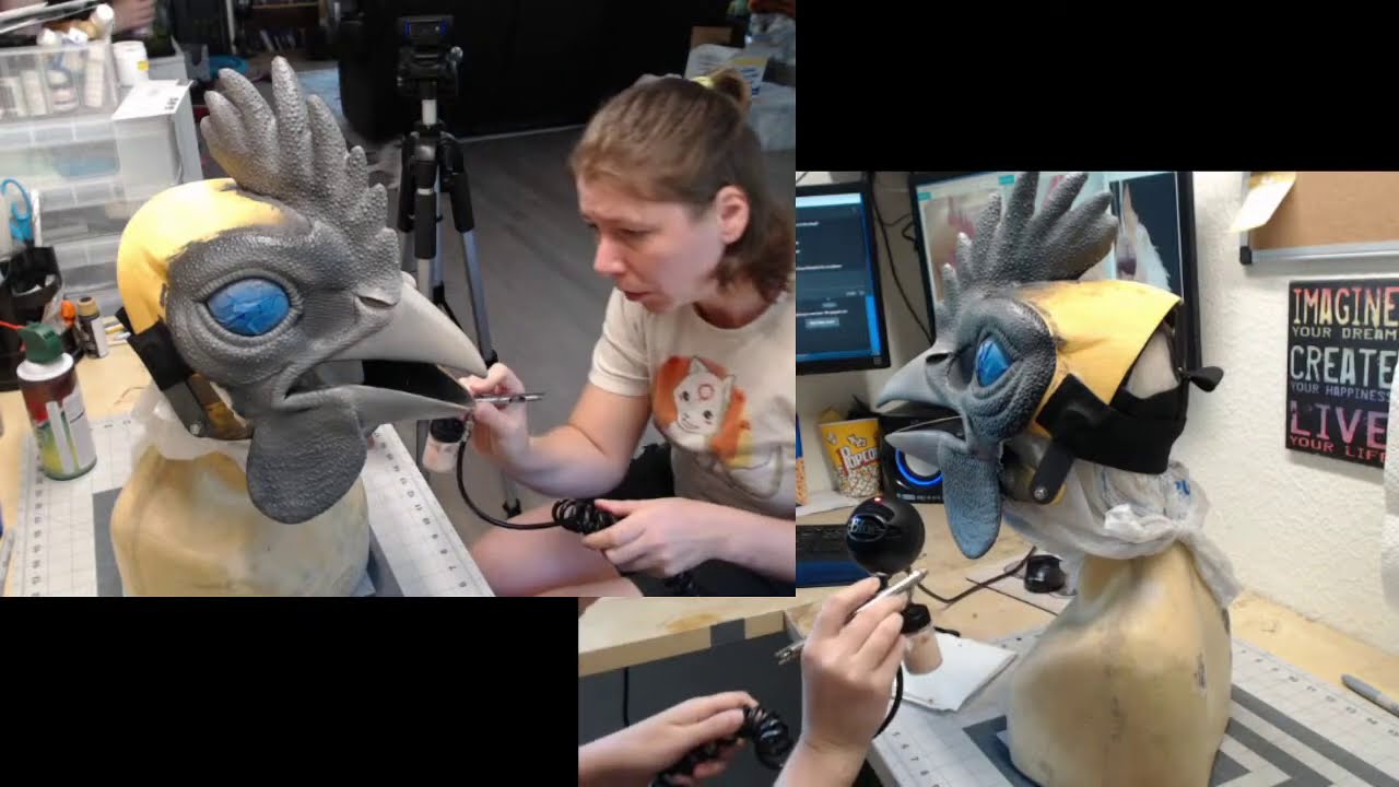 Monoyasha Live Stream Chicken Painting