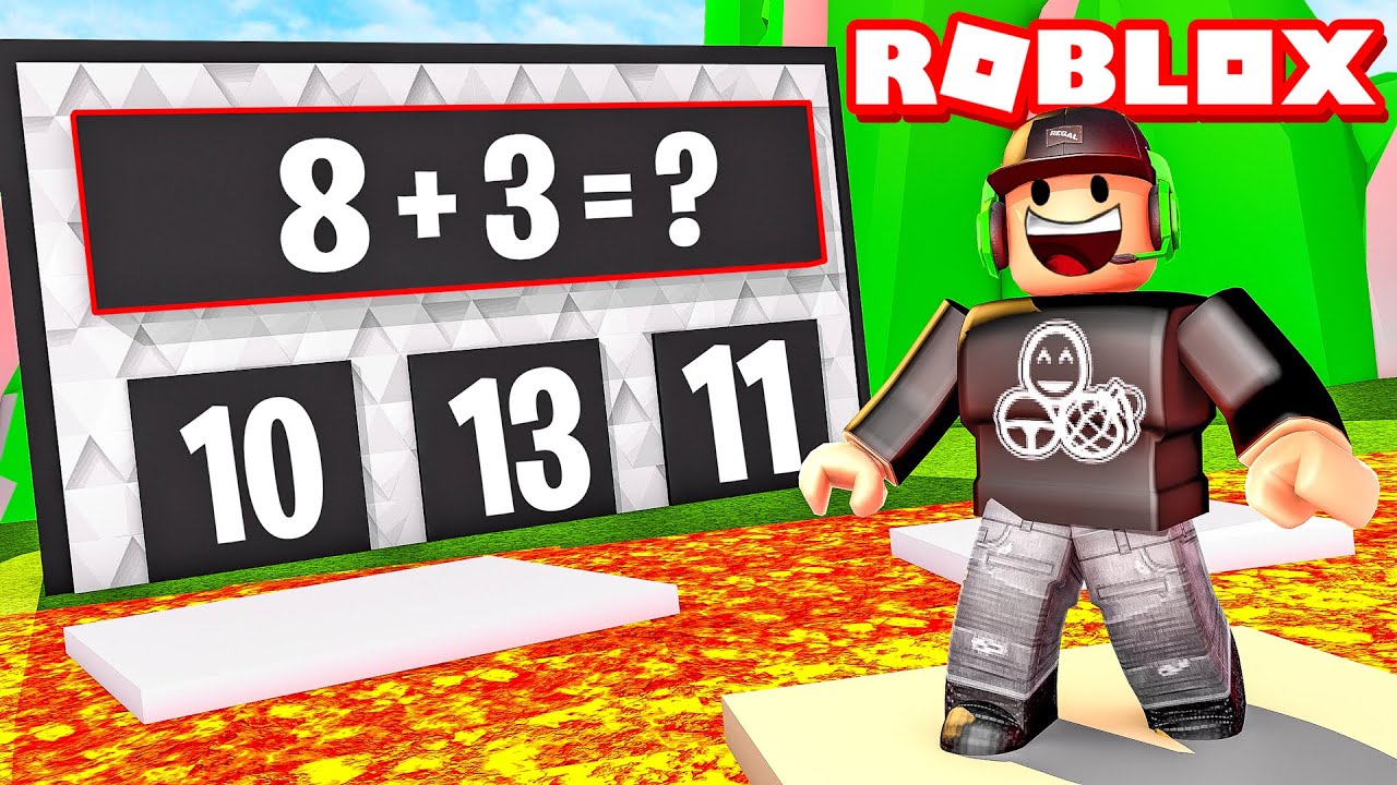 Can You Answer Math Questions In Roblox?! (The Math Obby)