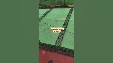 Concealed beam in slab | Hidden beam in slab #construction #beam