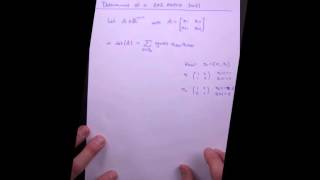 Applied Linear Algebra, Lesson 16, Video 17: Use Permutations to define 2-by-2 Determinant