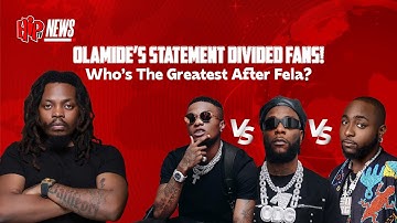 AFROBEATS WAR BEGINS: OLAMIDE PICKS WIZKID OVER BURNA BOY & DAVIDO 😳