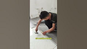 Thi công sàn nhựa hem khóa SPC cải tạo nền nhà gạch men nhà chung cư | Sàn nhựa vân gỗ Haroma